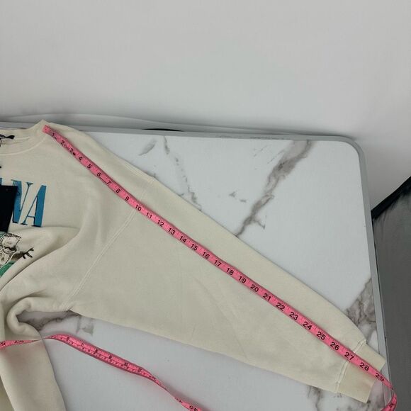 R13 Cream Nirvana Graphic Sweatshirt - Picture 7 of 10